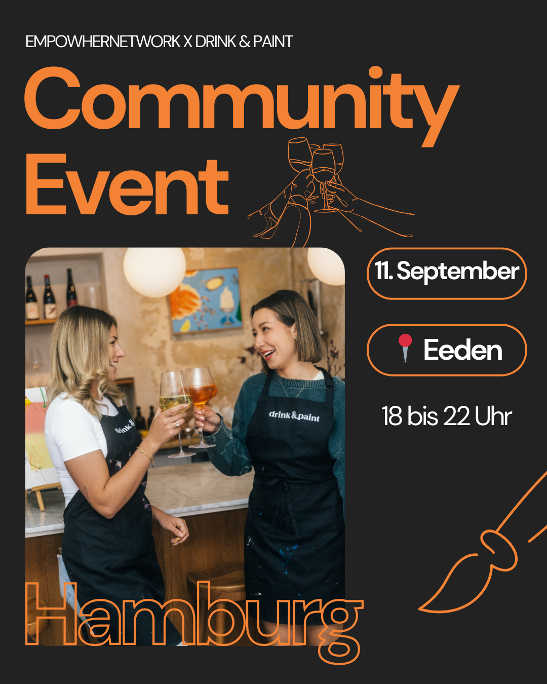 Community-Event x Drink&Paint | 11. September in Hamburg