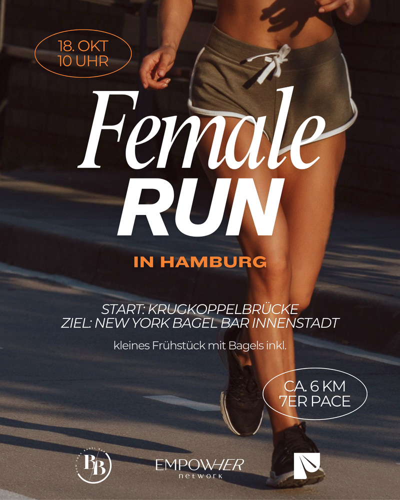 Female Run in Hamburg