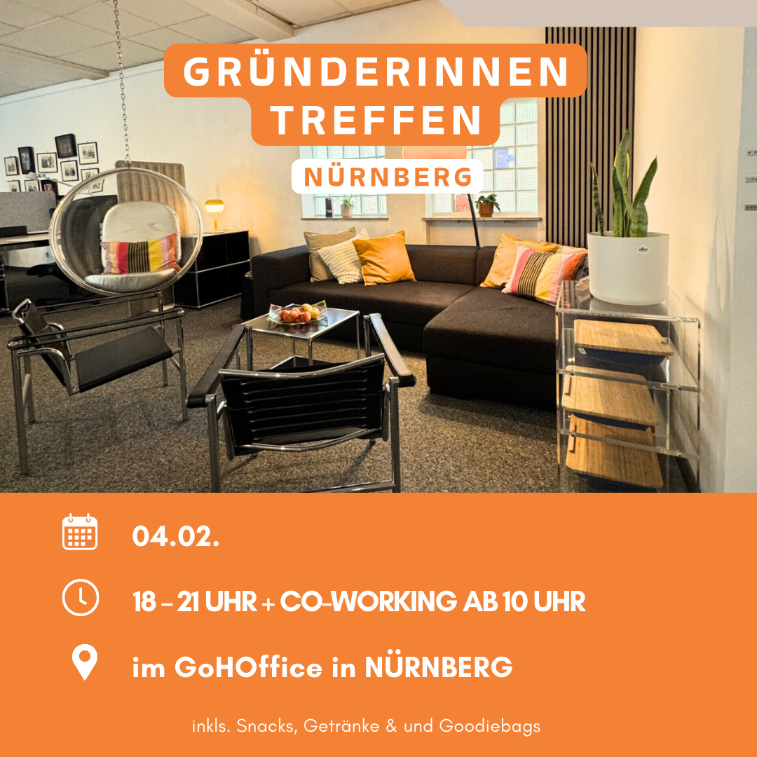 Gründerinnen-Treffen Nürnberg – Co-Working & Networking