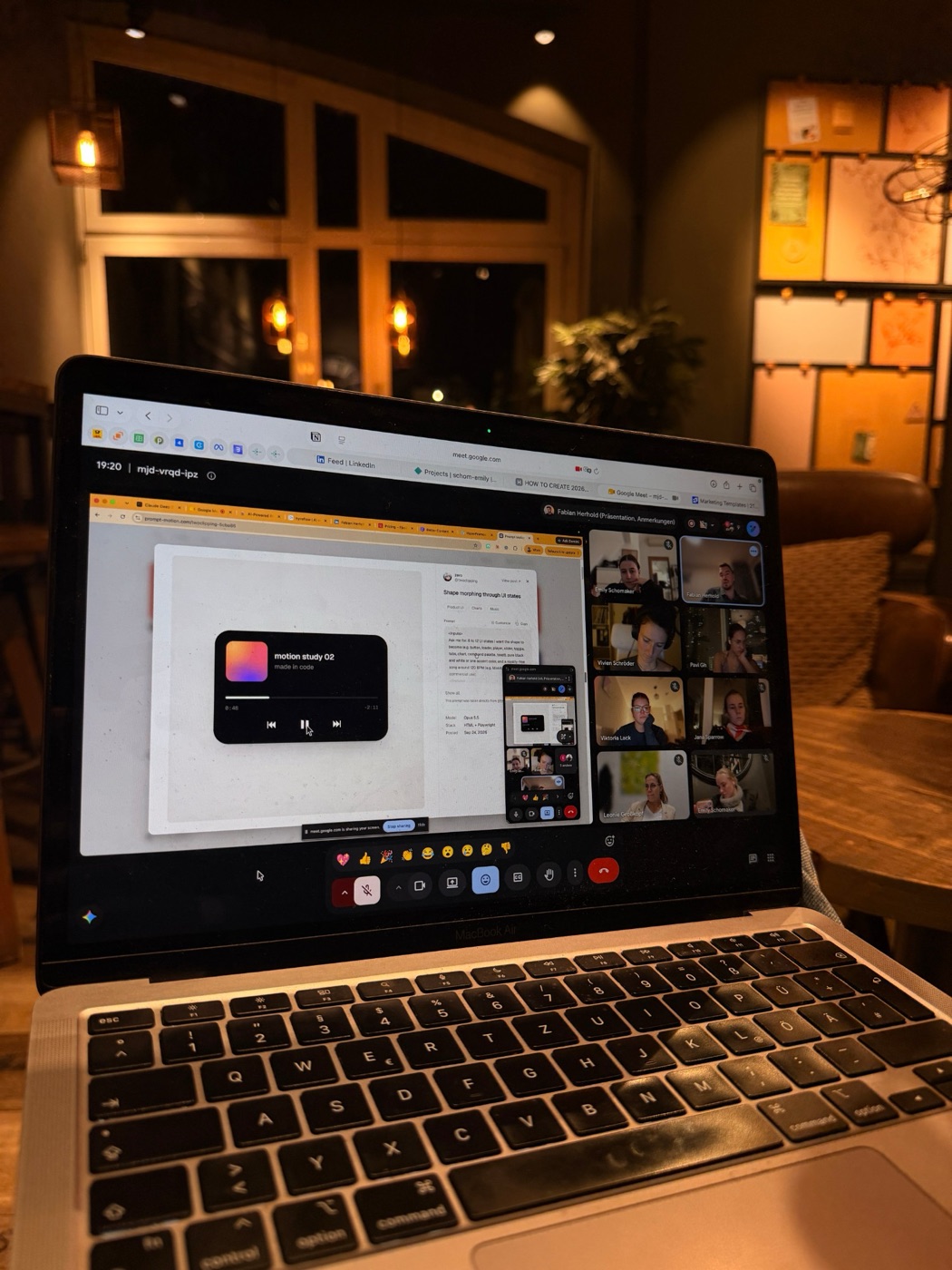 Claude-Workshop mit Fabian Herhold per Videocall